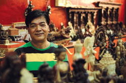 Dipping into a private sea