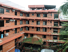 A traditional landmark in Pokhara